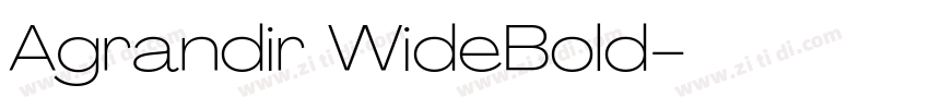 Agrandir WideBold字体转换